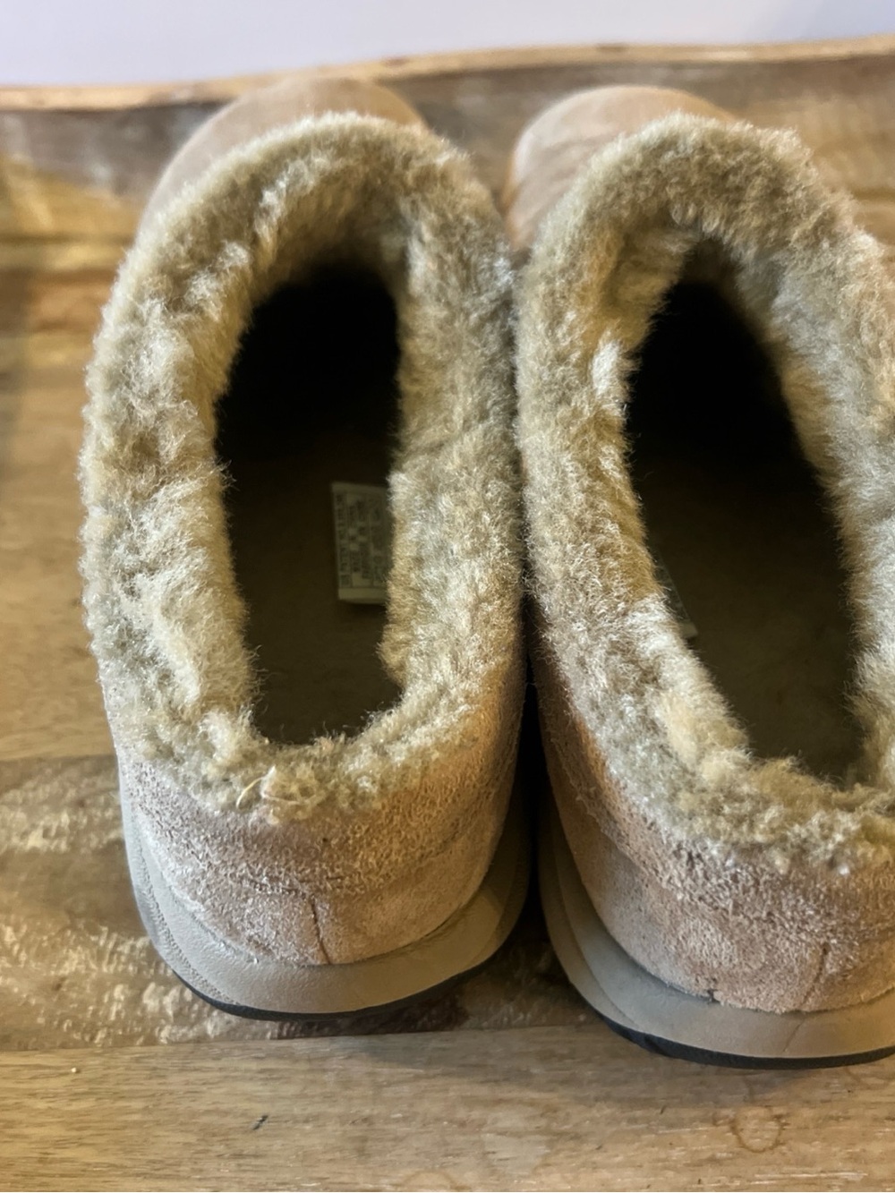 Merrell Women's Tan Suede Slip-On Clog Mules - Picture 5 of 12